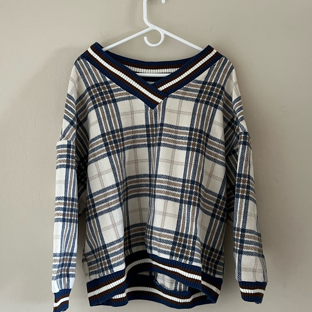 Wide V-Neck Sweater